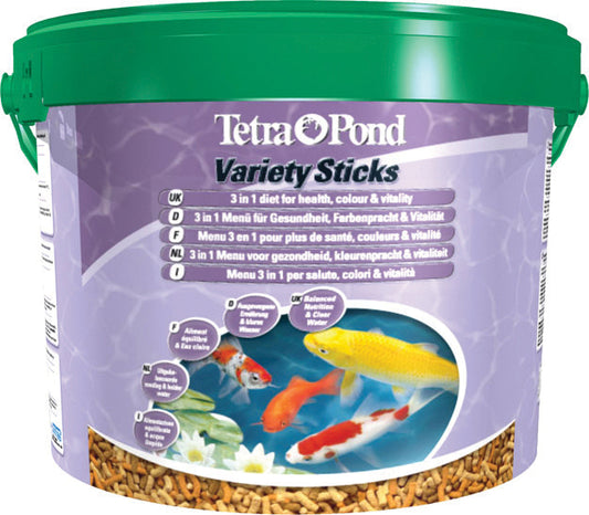 Tetra Pond Variety Sticks 1650g/10 Lt