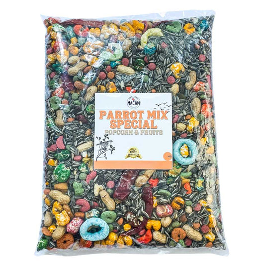 Parrot Mix Special Popcorn & Fruits