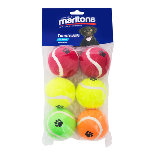 Marltons 6 Pack Tennis Balls