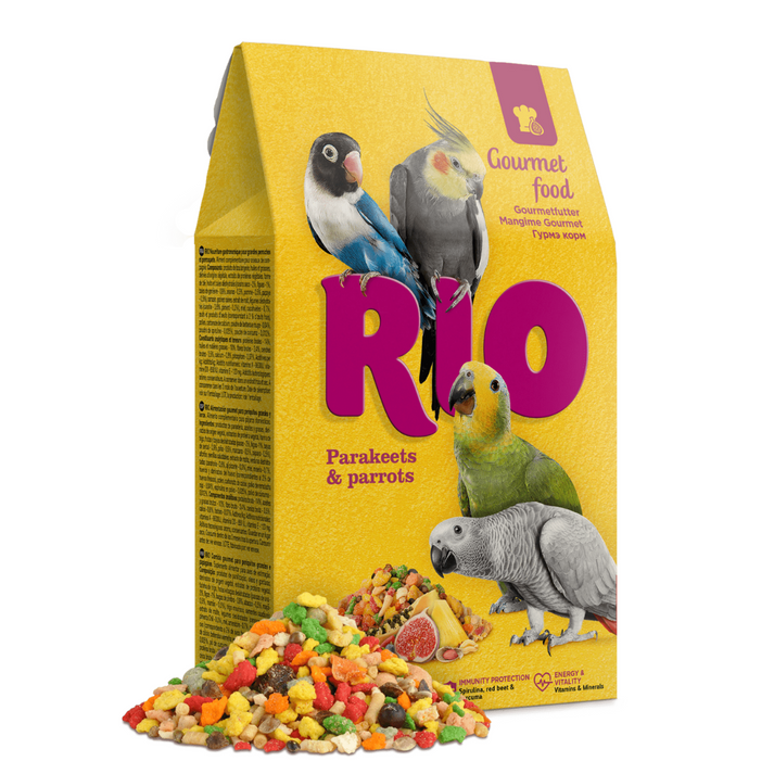 RIO Gourmet Parakeet & Parrot Food 250g – The Real Macaw Pet Shop