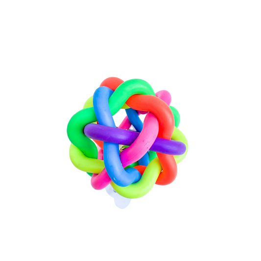 Entangled Rubber Ball With Bell