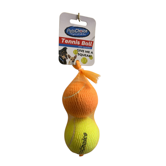 Pets Choice Tennis Balls With Squeaker 48mm